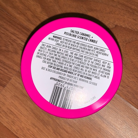 Brand New Trader Joe’s Salted Caramel & Pistachio Scented Candle - Picture 2 of 3